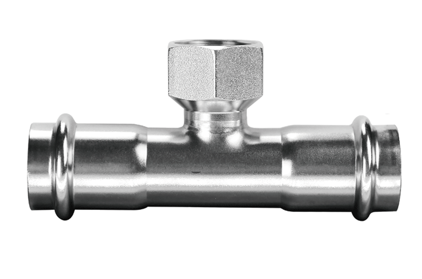 不銹鋼雙卡壓內(nèi)絲三通