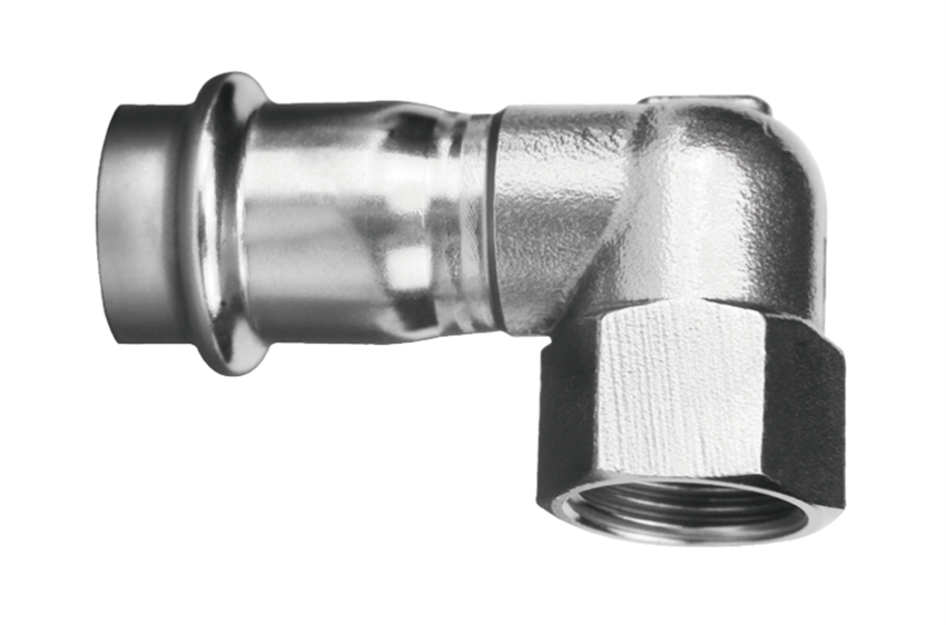 不銹鋼雙卡壓內(nèi)絲彎頭（短）